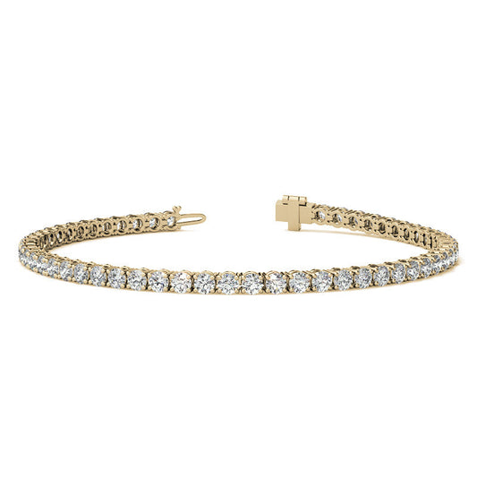 Lab Grown Diamond Tennis Bracelet 12 CTW | Hallebeauty