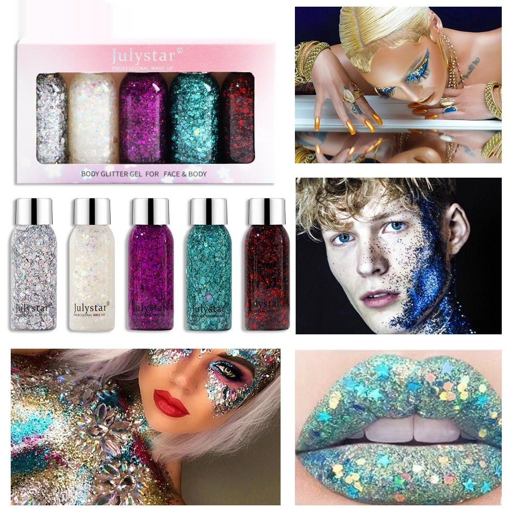 Blue Sequins Liquid Eye Shadow