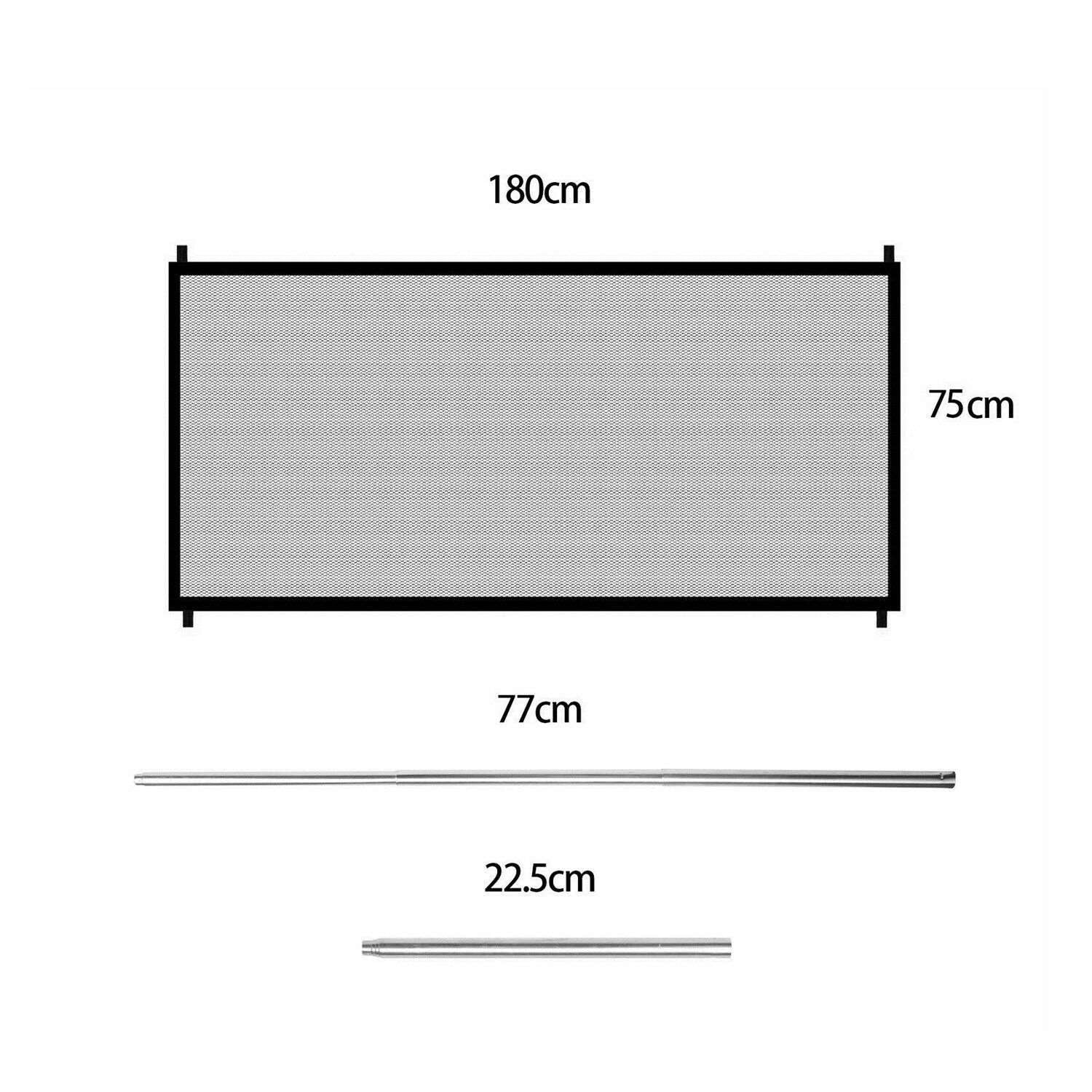 Ingenious Mesh Magic Pet Dog Gate | Portable & Easy Install Safety Barrier