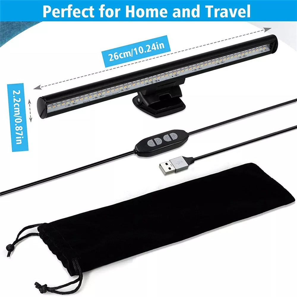 Computer LED Light Bar | USB, Eye-Caring, Adjustable Brightness