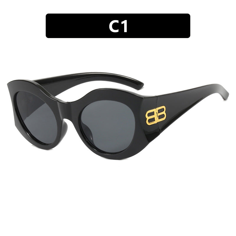 Vintage Square Cat Eye Sunglasses