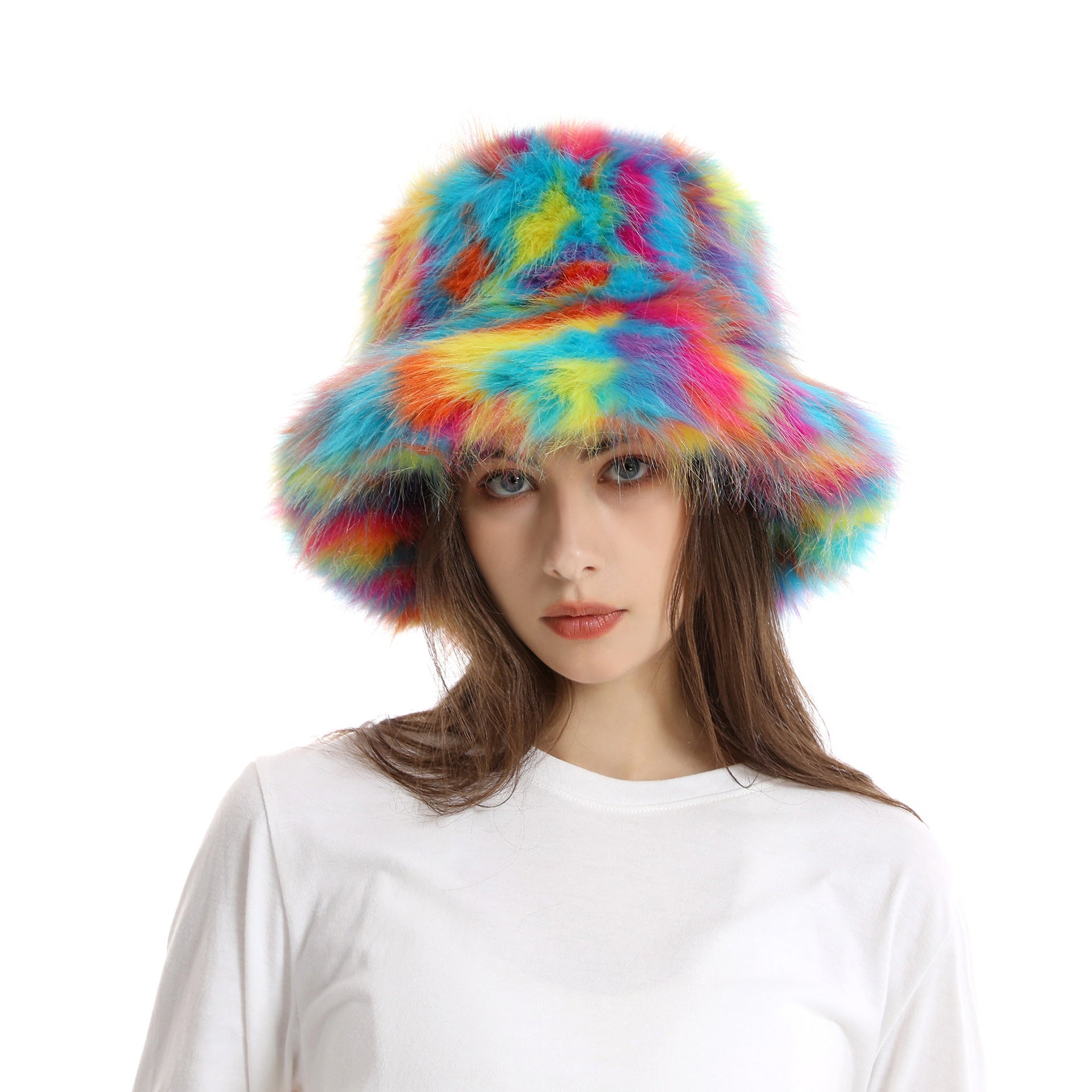 Women’s Warm Plush Bucket Hat - Cozy Winter Style