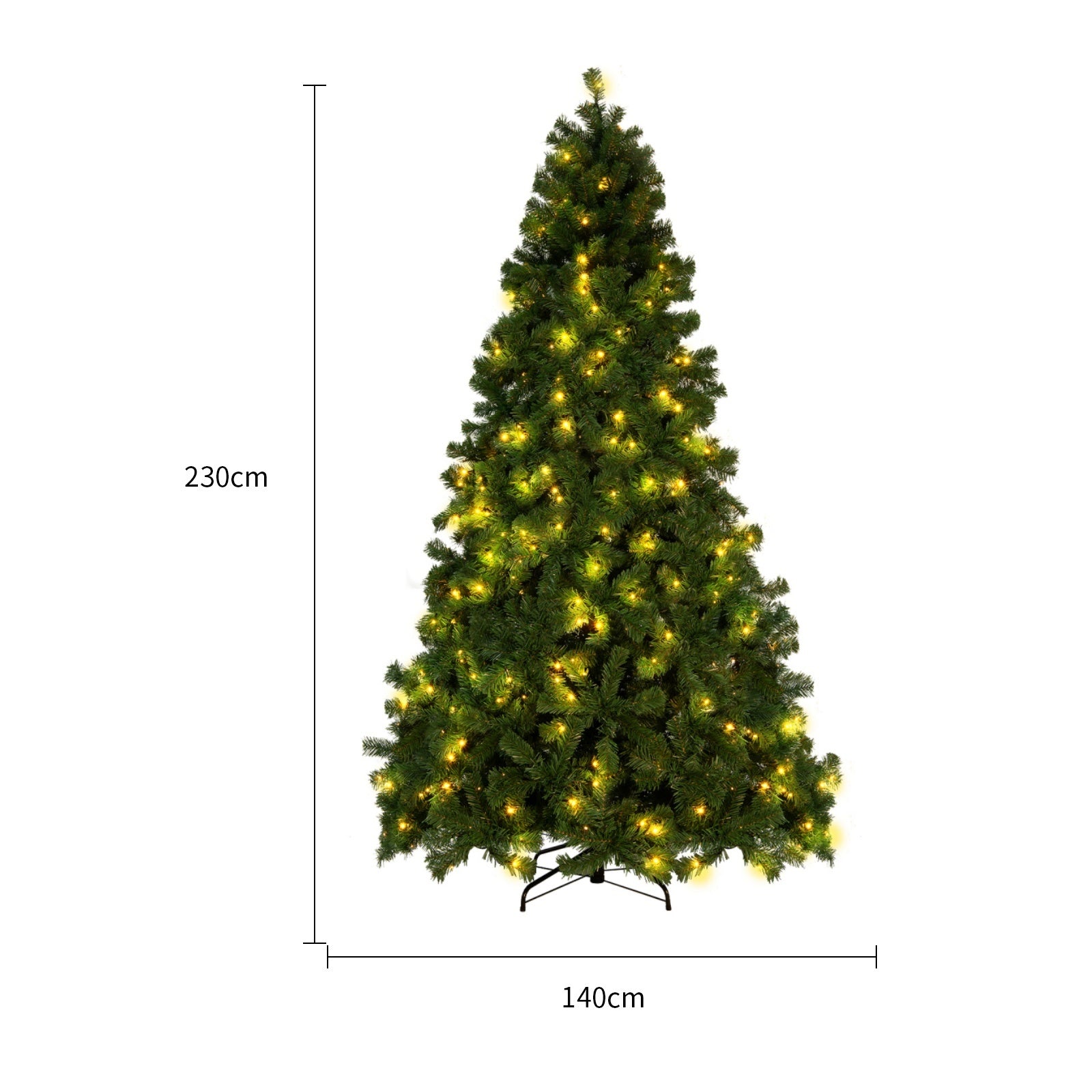 Artificial Snow Christmas Tree | Festive PVC Holiday Decor