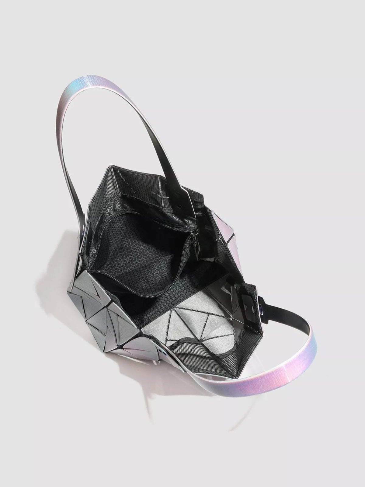 Geometric Iridescent Shoulder Bag | Hallebeauty