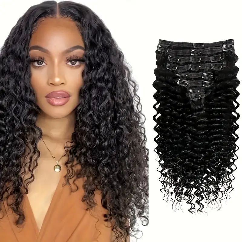 Deep Wave Clip-In Hair Extensions