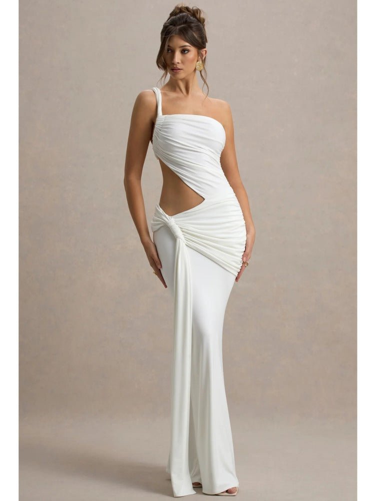 Backless Bodycon Dress - Lace - Up Hollow Out Party Dress - HalleBeauty