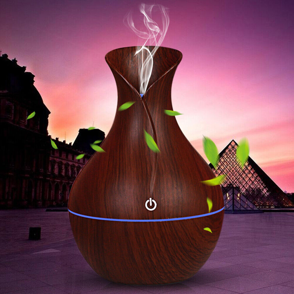 Ultrasonic Aroma Humidifier - LED Essential Oil Diffuser