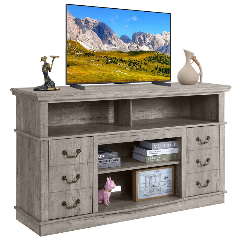 Vintage Wood TV Cabinet | Modern Farmhouse Entertainment Center