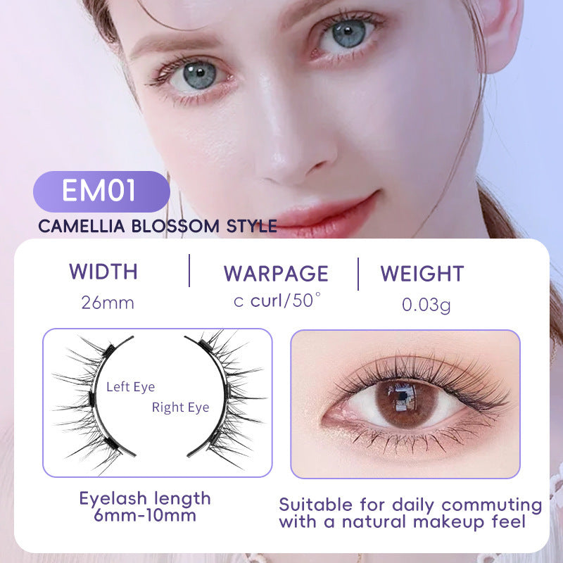 Natural Magnetic False Eyelashes - Super Soft Mink, Easy to Wear