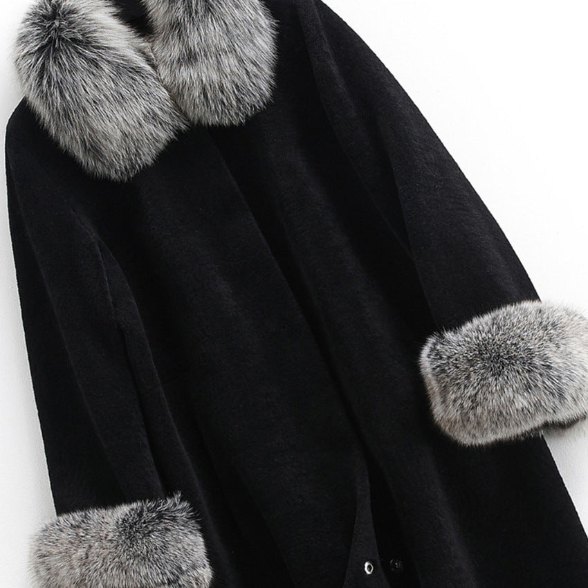 Whole Mink Faux Fur Long Coat | Elegant Winter Fashion