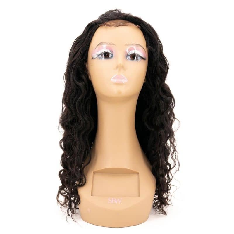 Beach Wave 4x4 Transparent Closure Wig - HalleBeauty