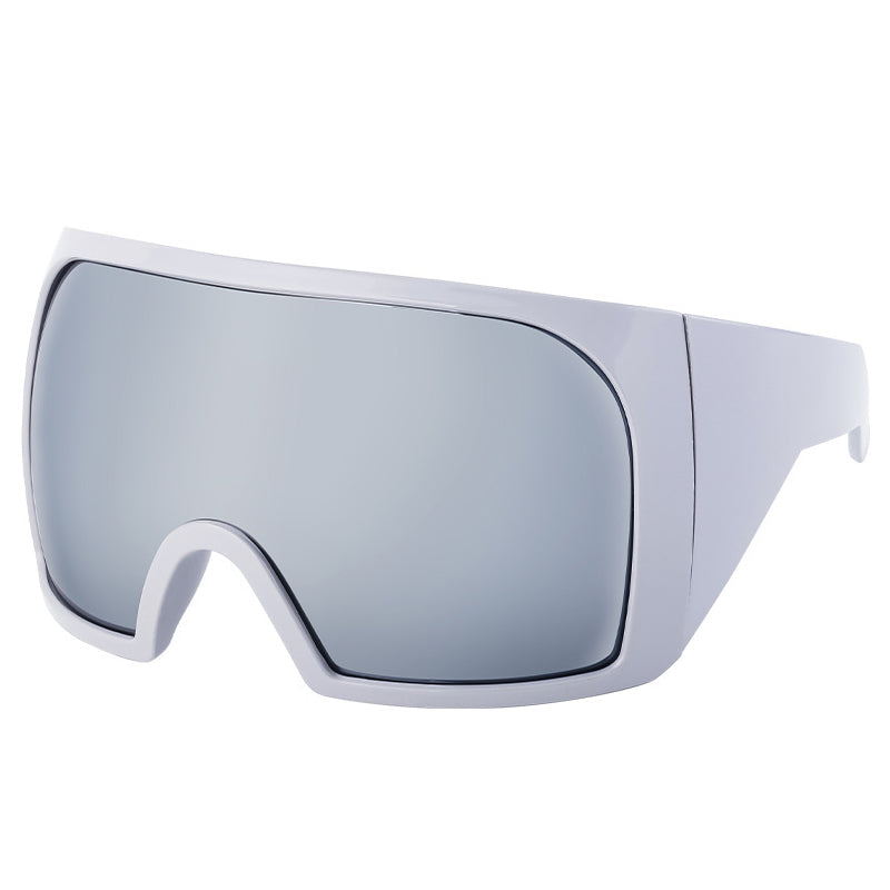 Punk Shield Sunglasses - Oversized Unisex Frames