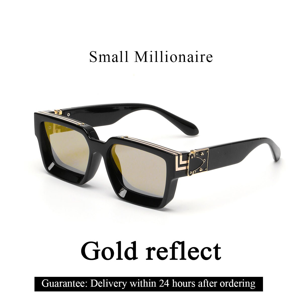 Black Millionaire Shades - Premium Luxury Designer Sunglasses for Men & Women - HalleBeauty