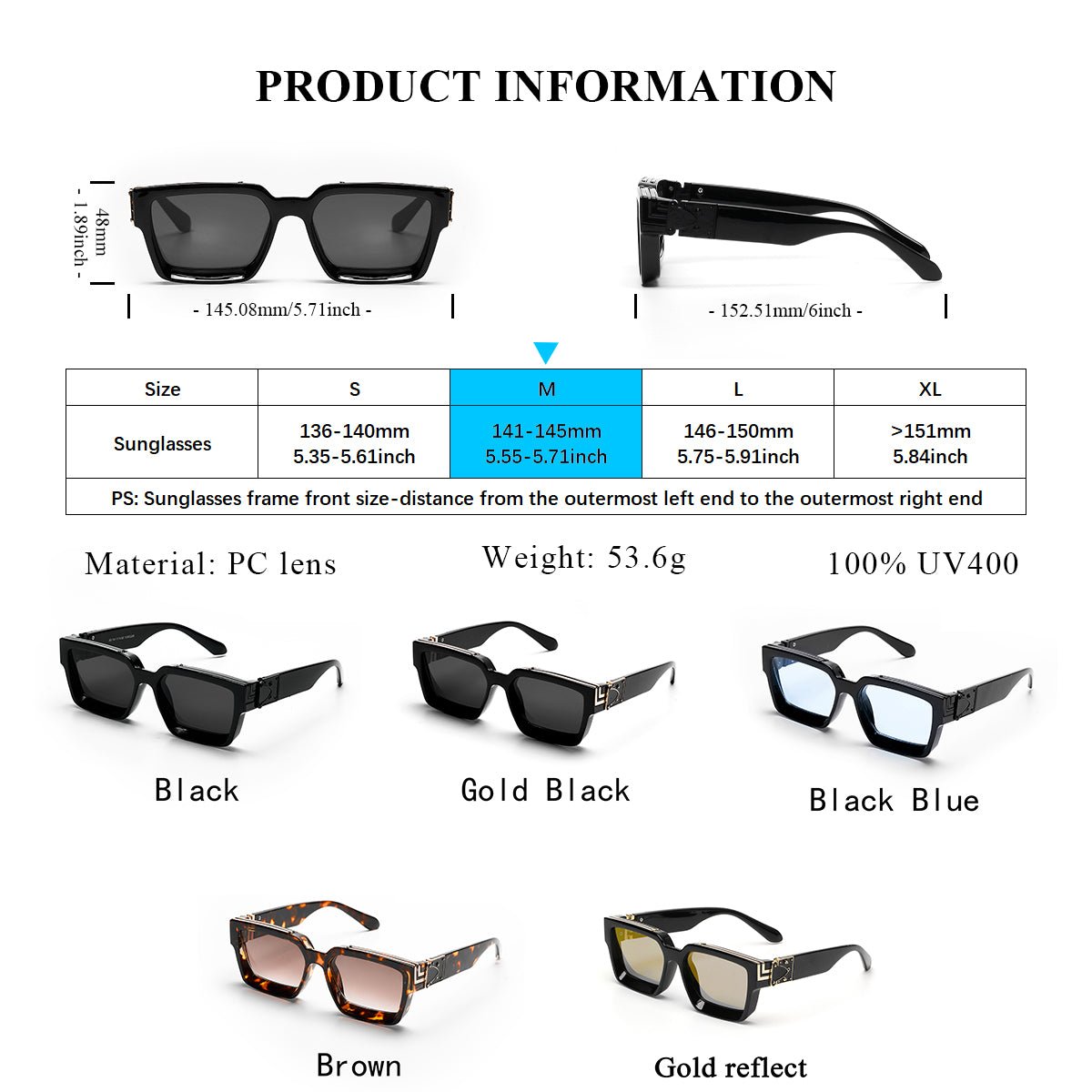 Black Millionaire Shades - Premium Luxury Designer Sunglasses for Men & Women - HalleBeauty