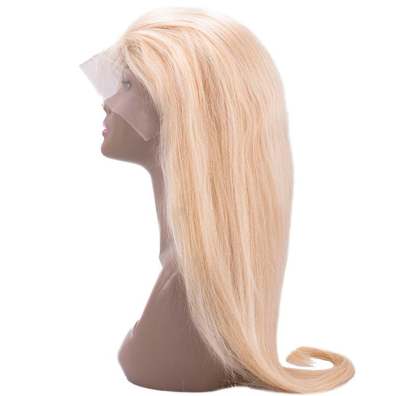 Blonde Straight 13x4 Transparent Lace Front Wig - HalleBeauty