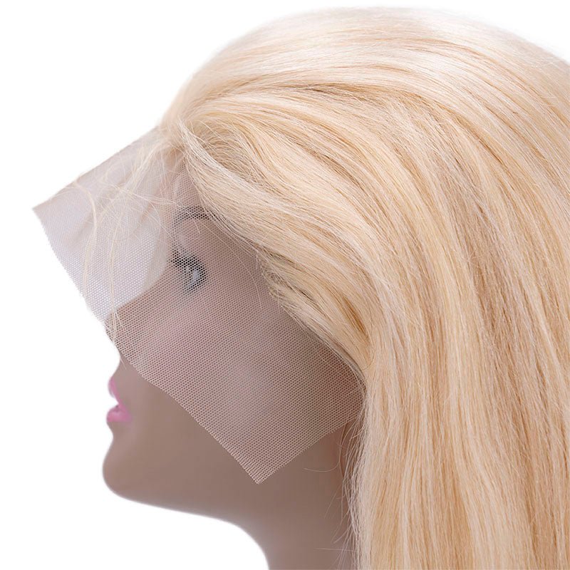 Blonde Straight 13x4 Transparent Lace Front Wig - HalleBeauty