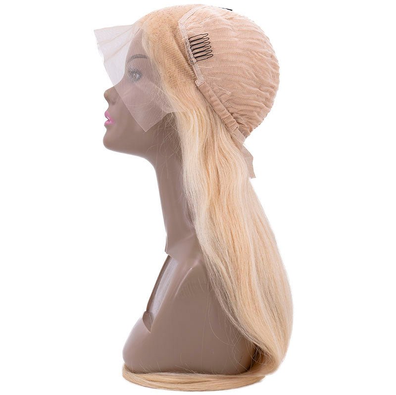 Blonde Straight 13x4 Transparent Lace Front Wig - HalleBeauty