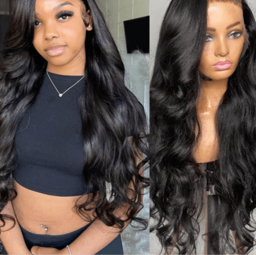 Body Wave Lace Front Wig - 13x4 & 13x6 Brazilian Human Hair (Pre - Plucked) - HalleBeauty