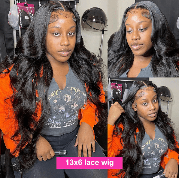 Body Wave Lace Front Wig - 13x4 & 13x6 Brazilian Human Hair (Pre - Plucked) - HalleBeauty