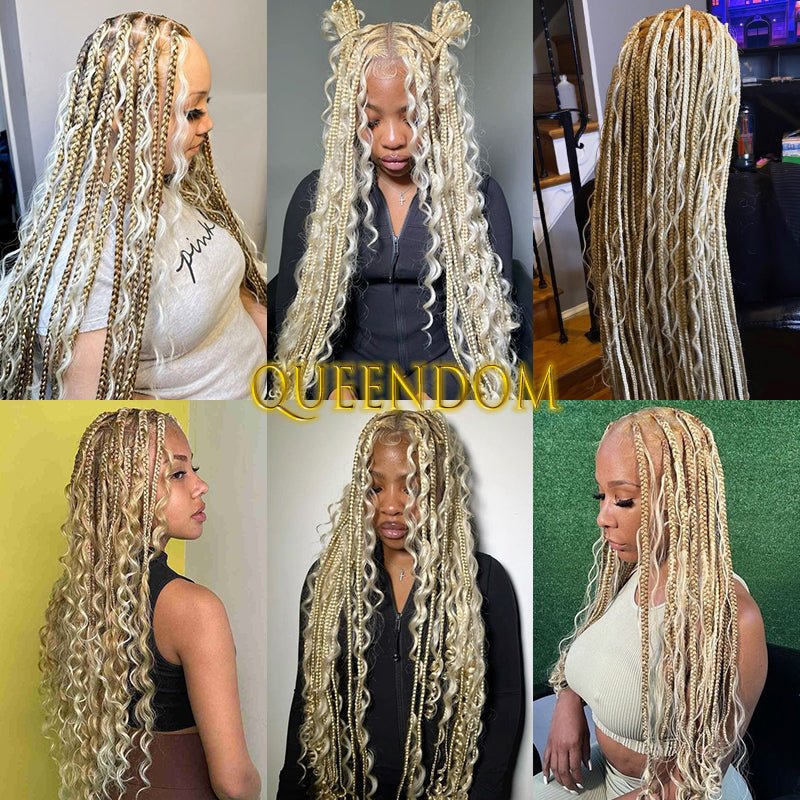 Bohemian Box Braid Wig 32