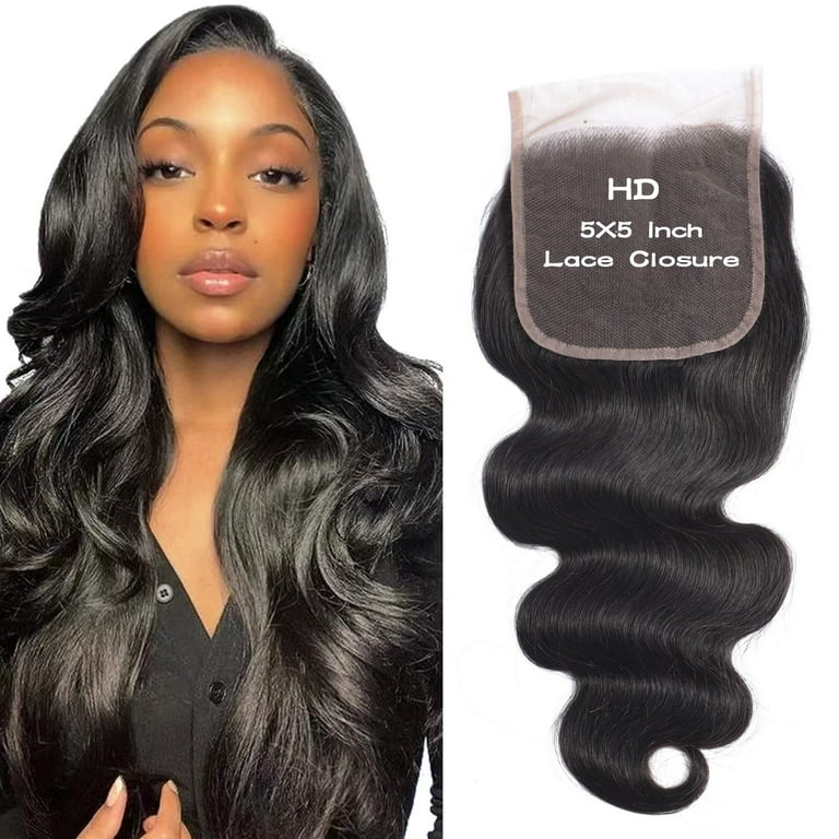 Brazilian Body Wave 5x5 HD Closure | Human Hair- HalleBeauty