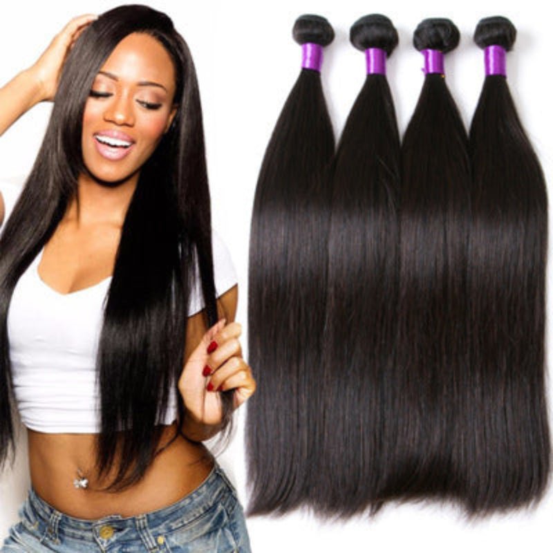 Brazilian Straight Human Hair – 100% Natural, Silky & Heat - Stylable - HalleBeauty