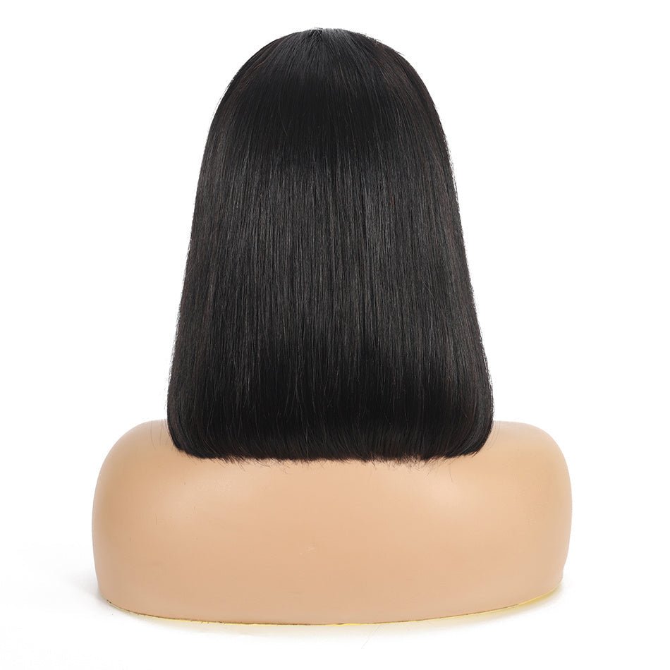 Brazilian Straight Human Hair Wig - Short Bob Lace Front Wig - HalleBeauty