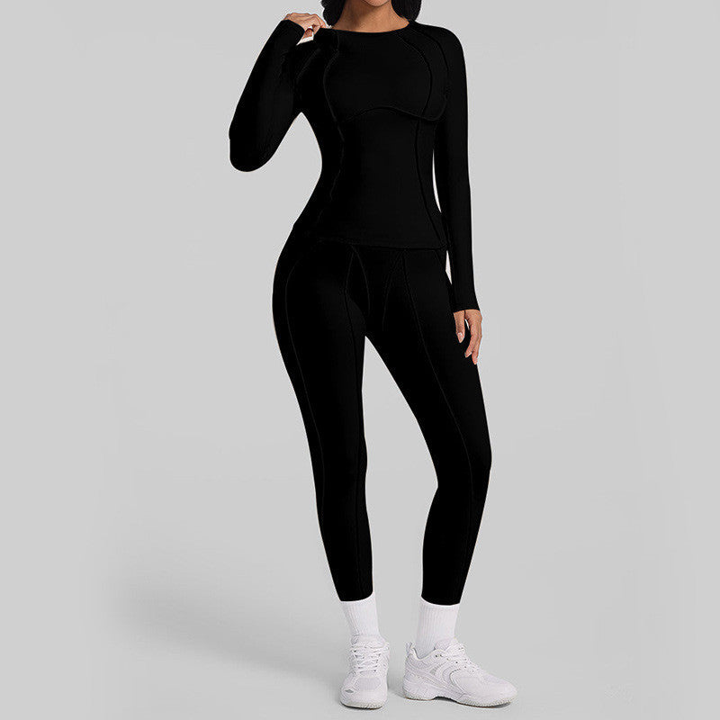 Women's Quick-Dry Yoga Suit – Fitness Top & Pants | Hallebeauty