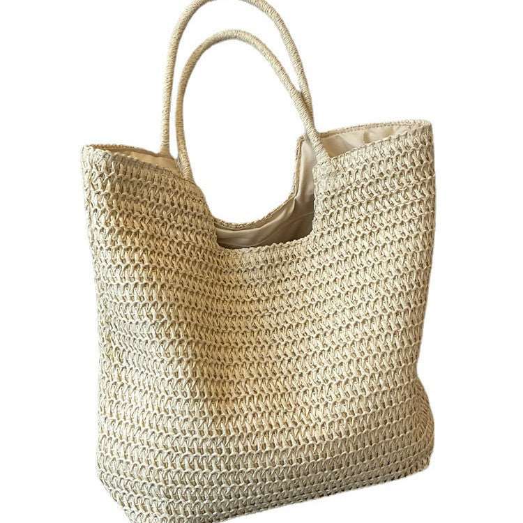 Canvas Single Shoulder Bag | Chic & Spacious Summer Tote - HalleBeauty
