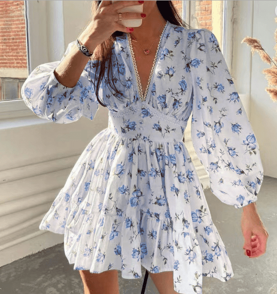 Cap Midi Dress - Boho Halter Evening Gown - HalleBeauty