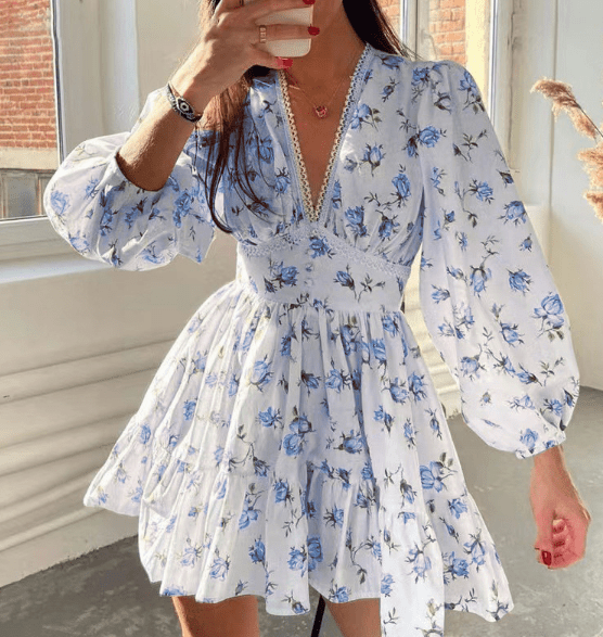 Cap Midi Dress - Boho Halter Evening Gown - HalleBeauty