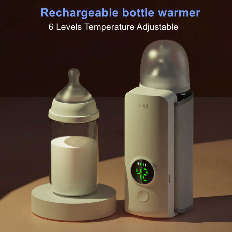 Portable Wireless Baby Bottle Warmer - USB Charging