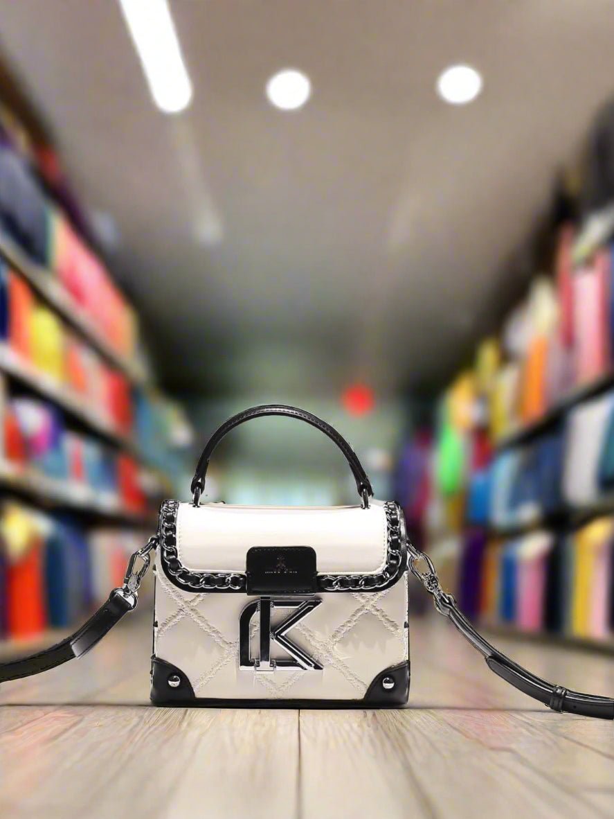 Chic Contrast Color Handbag for Stylish Women - HalleBeauty