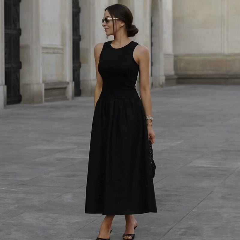 Chic Slim Fit Dress - Minimalist Street Style Elegance - HalleBeauty
