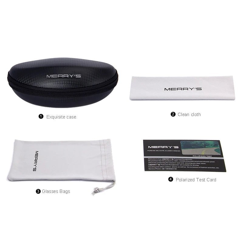 Classic Retro Rivet Polarized Sunglasses – Semi - Rimless UV400 Driving Shades for Men & Women (S8816) - HalleBeauty