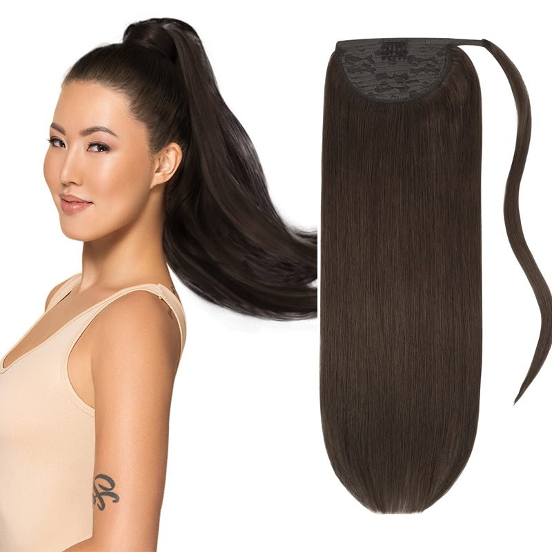 Clip - In Ponytail Extensions - 100% Remy Human Hair - HalleBeauty