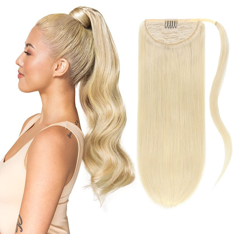 Clip - In Ponytail Extensions - 100% Remy Human Hair - HalleBeauty