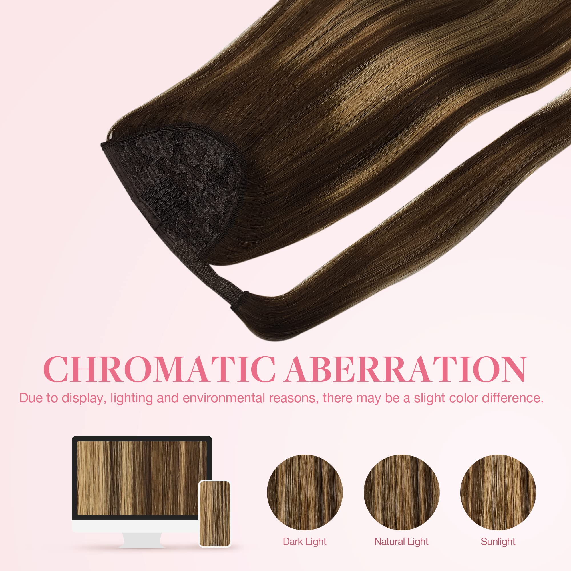 Clip - In Ponytail Extensions - 100% Remy Human Hair - HalleBeauty