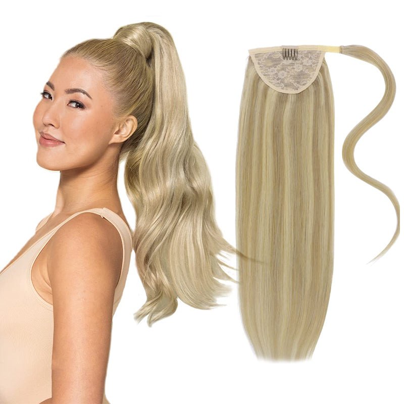 Clip - In Ponytail Extensions - 100% Remy Human Hair - HalleBeauty