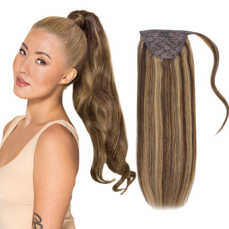 Clip - In Ponytail Extensions - 100% Remy Human Hair - HalleBeauty