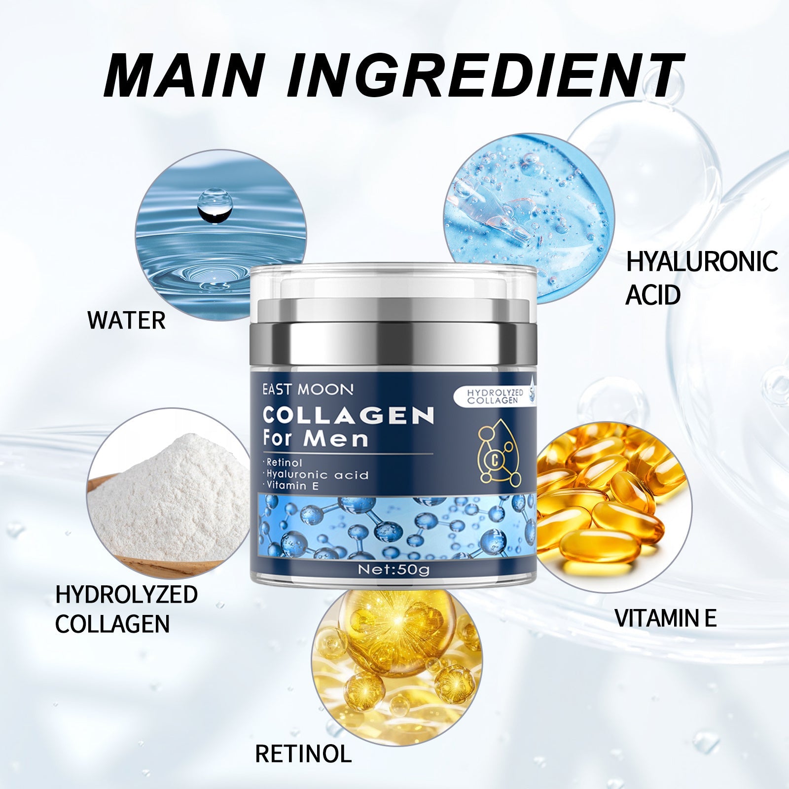 Collagen Cream for Men | Hydrating & Skin Firming Care - HalleBeauty