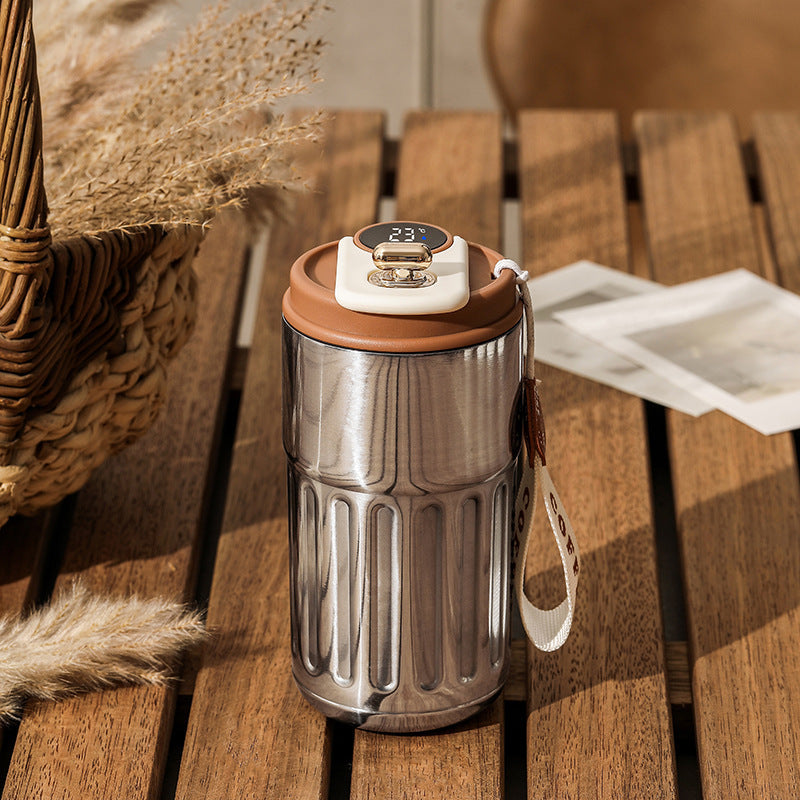 Smart Digital Thermal Bottle | 450ml Insulated Coffee Mug