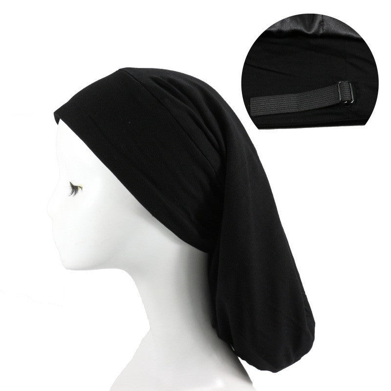 Women's Satin Lined Adjustable Nightcap | Hair Protection