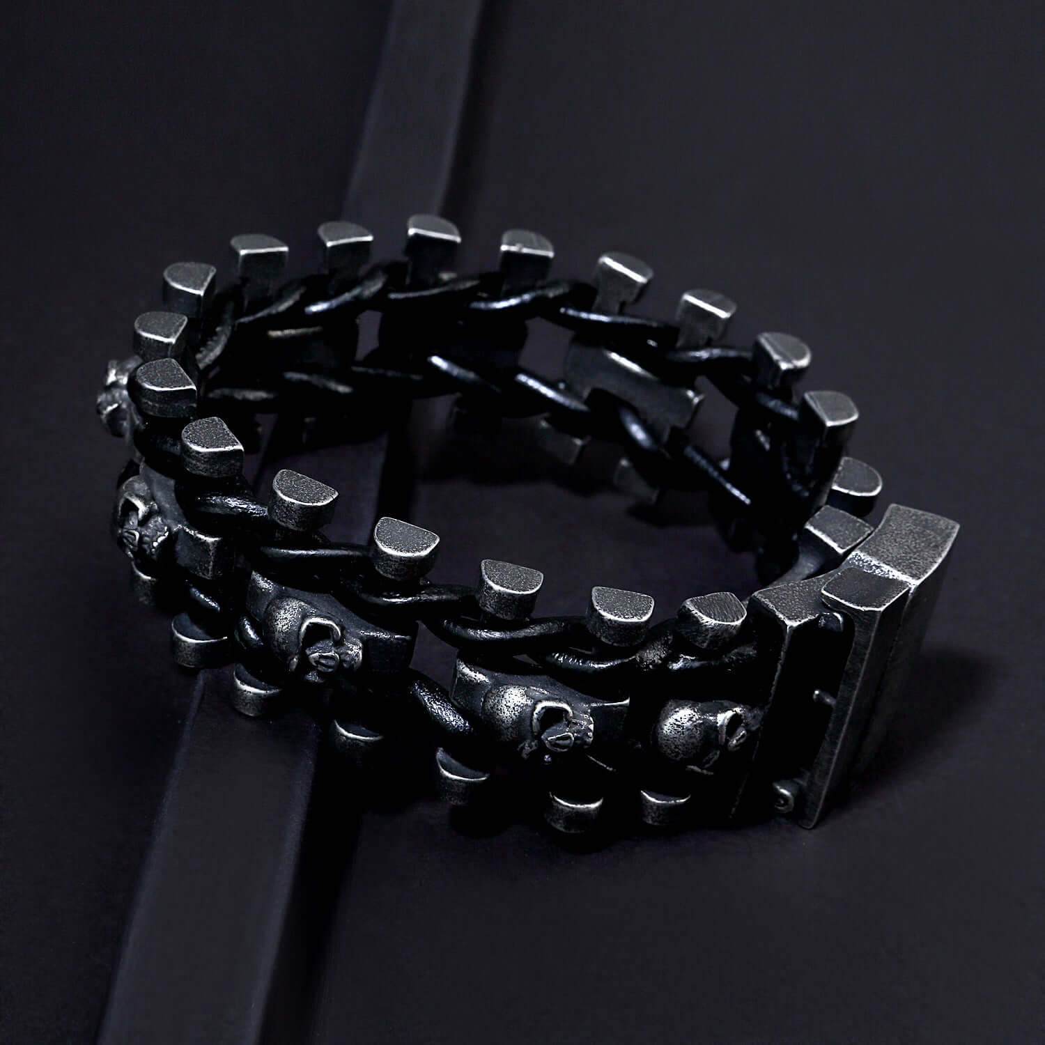 Men's Stainless Steel Skull Bracelet