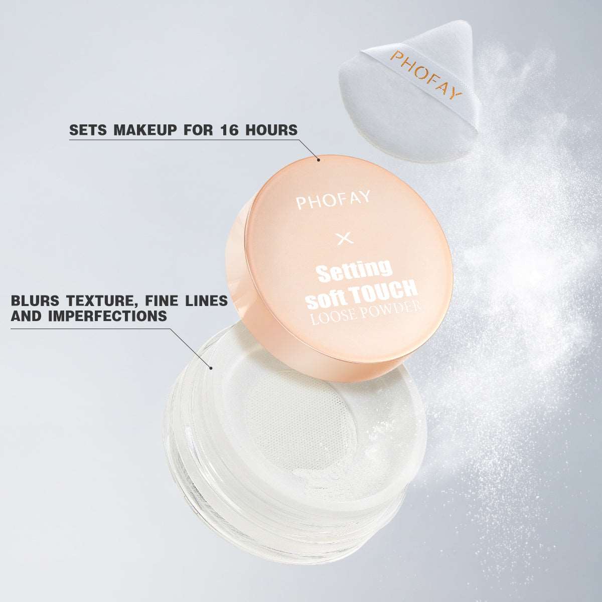 PHOFAY Setting Soft Touch Loose Powder | Flawless Finish