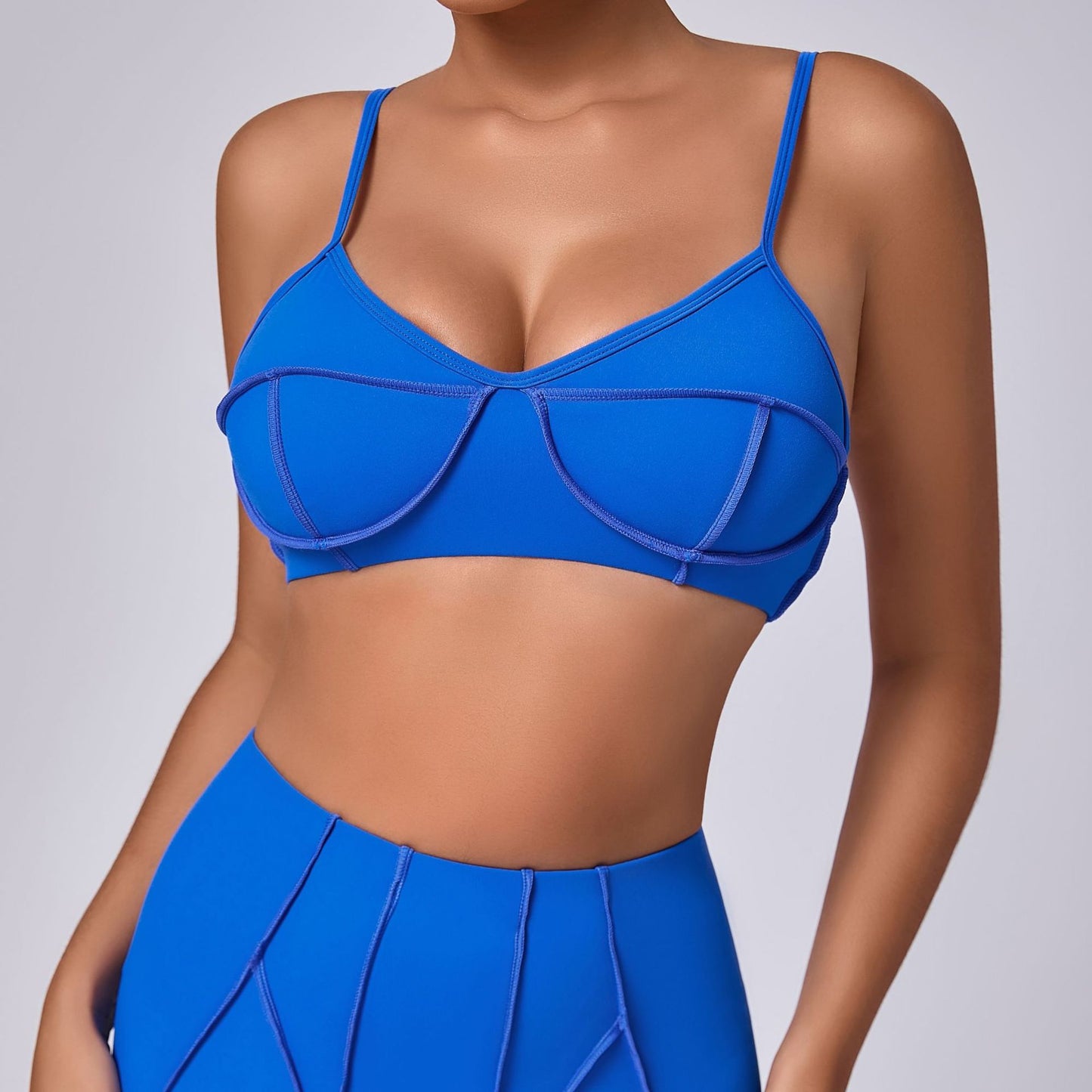 Women's Brushed Body-Hugging Yoga Set – Bra & Pants