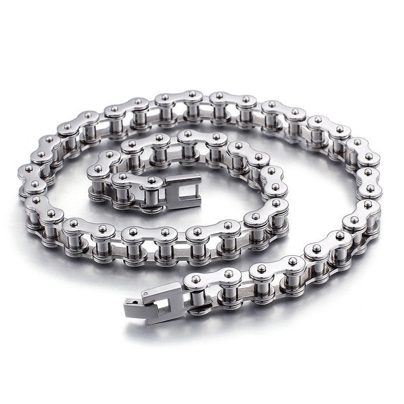 Men's Titanium Chain Bracelet – Bicycle Chain Design Jewelry