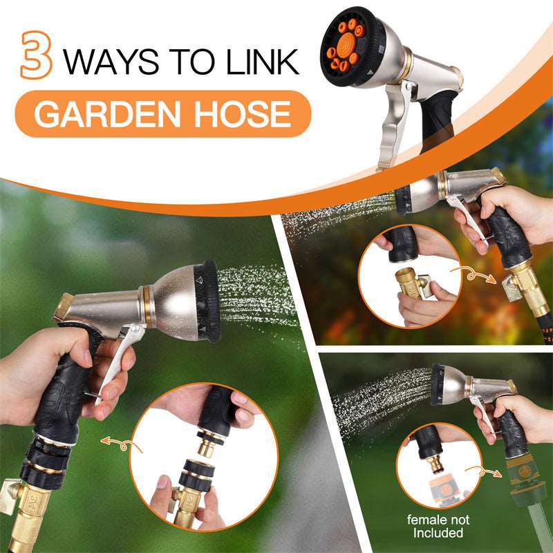 9-Function Garden Hose Spray Gun | Simple Home Watering Tool