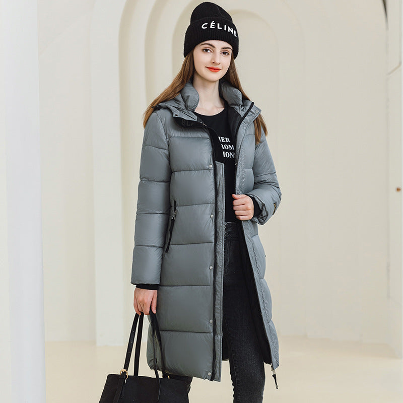 Women’s Long Hooded Cotton Coat | Warm Winter Outerwear