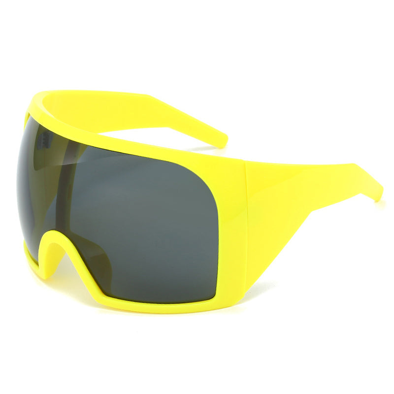 Punk Shield Sunglasses - Oversized Unisex Frames